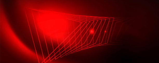 霓虹灯发光的技术线，高科技未来抽象的背景模板，矢量图片下载