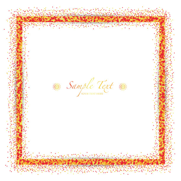 矢量背景的橙色闪烁图片下载