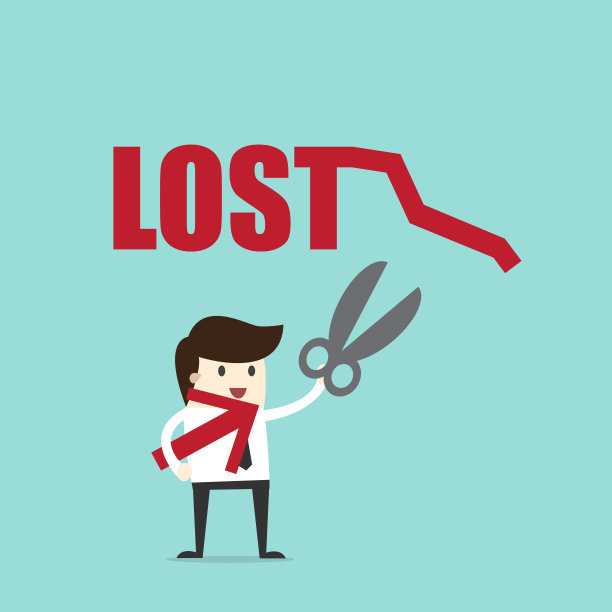 商人拿着剪刀剪丢作股票图片下载