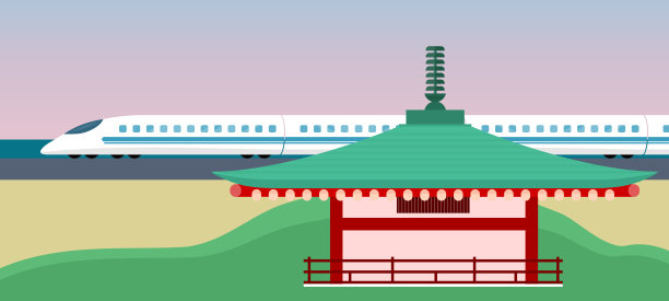 东方世界或亚洲矢量概念在平面风格图片下载