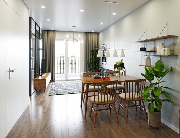 现代生活室内设计。图片下载