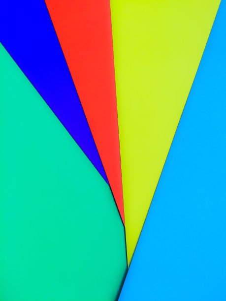 重叠的彩色纸图片下载