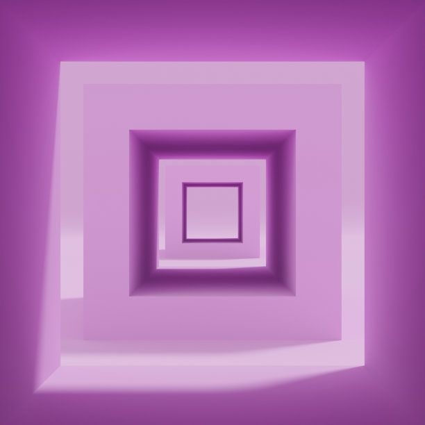 粉色矩形分割走廊图片下载