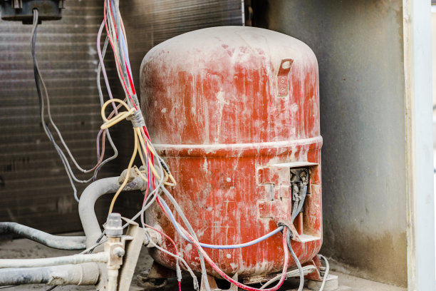 屋顶重型中央空调系统单元特写图片下载