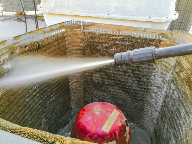 屋顶重型中央空调系统单元特写图片下载