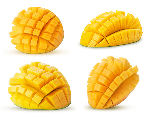 设置芒果异国水果切成两半图片下载