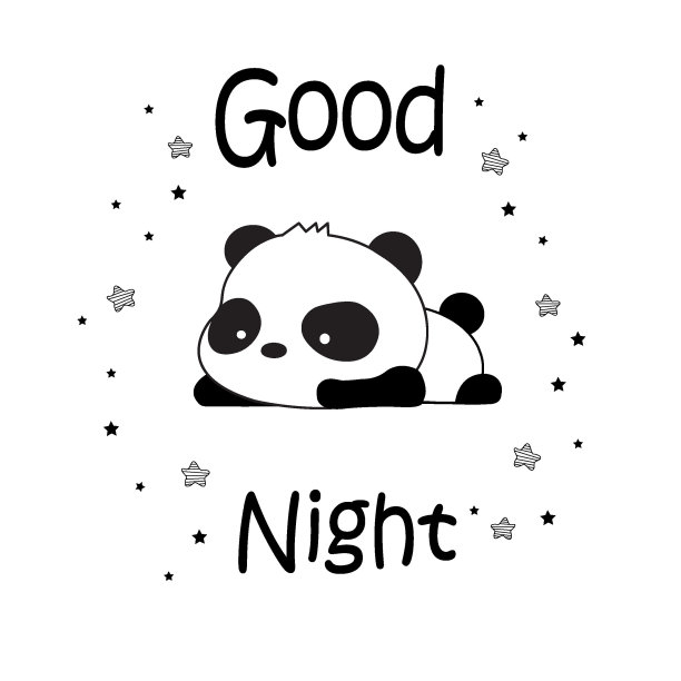 美梦熊猫矢量图片下载