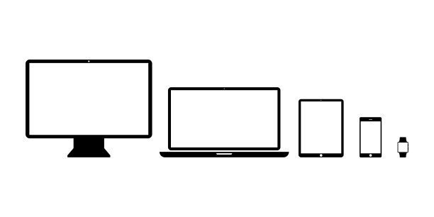 设置设备图标隔离技术产品。桌面平板手机图标。模拟响应式设计网页应用程序或网站。图片下载