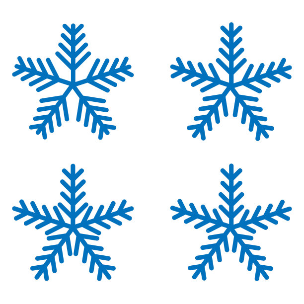 雪花图标包。图片下载