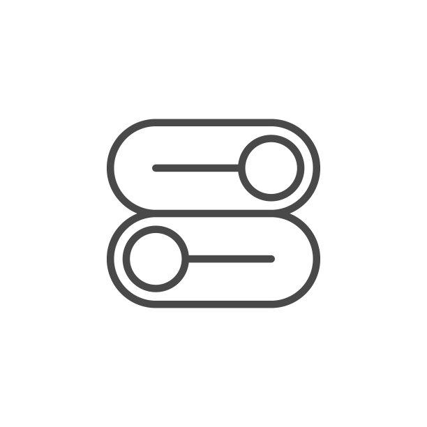 开关，开关，选项矢量图标。多媒体极简轮廓矢量图标。图片下载