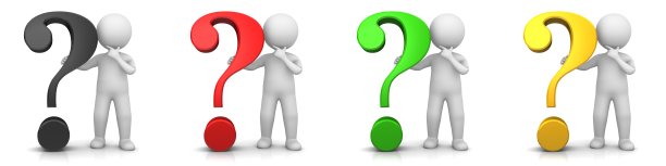 问号3d图标设置红，黑，绿，黄，金，问号，标点符号与询问，思考，担心棍人物人孤立在白色的背景图片下载