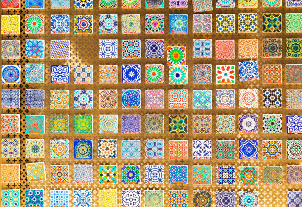 阿尔罕布拉装饰和马赛克图片下载