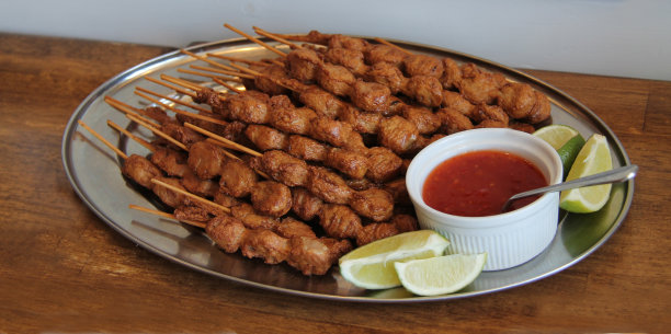 沙爹鸡肉串图片下载