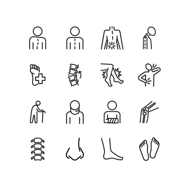 骨科线图标集图片下载