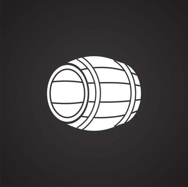 桶图标的背景图形和网页设计。简单的说明。网站按钮或手机应用的互联网概念符号。图片下载