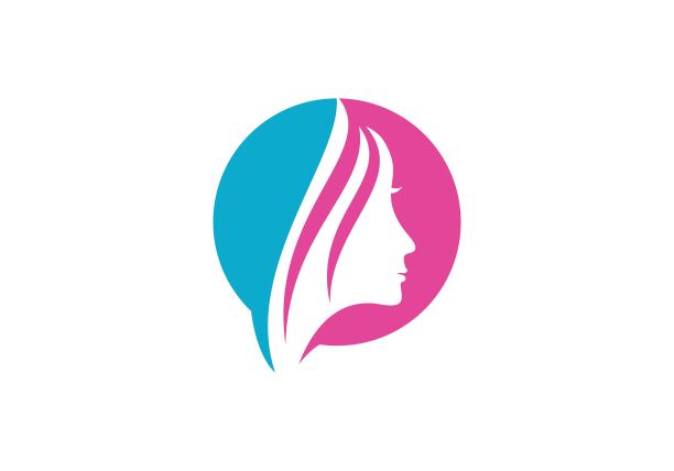 女人面矢量模板图片下载