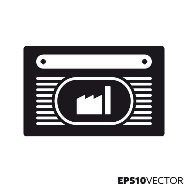 股票股份矢量字形图标图片下载