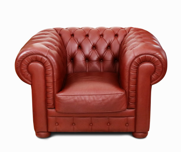 红色皮沙发图片下载