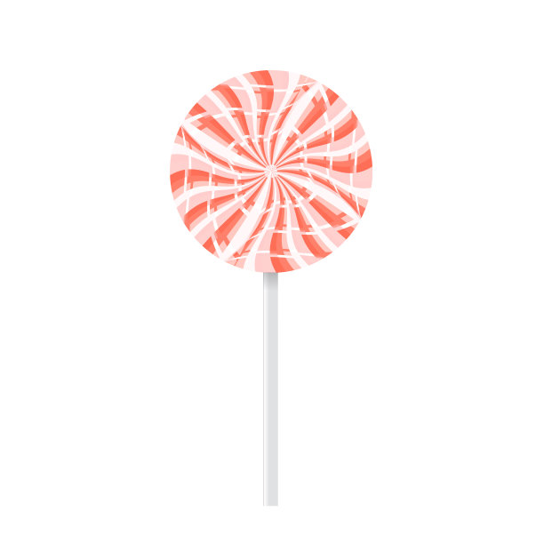 红色和白色的棒棒糖图片下载