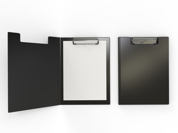 标记和模拟的空白剪辑文件夹剪贴板。3 d渲染插图。图片下载