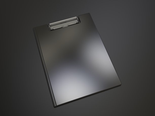标记和模拟的空白剪辑文件夹剪贴板。3 d渲染插图。图片下载