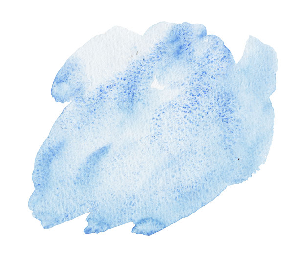 抽象蓝色水彩模糊背景。图片下载