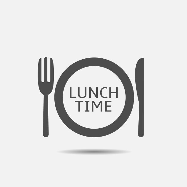午餐时间图标图片下载