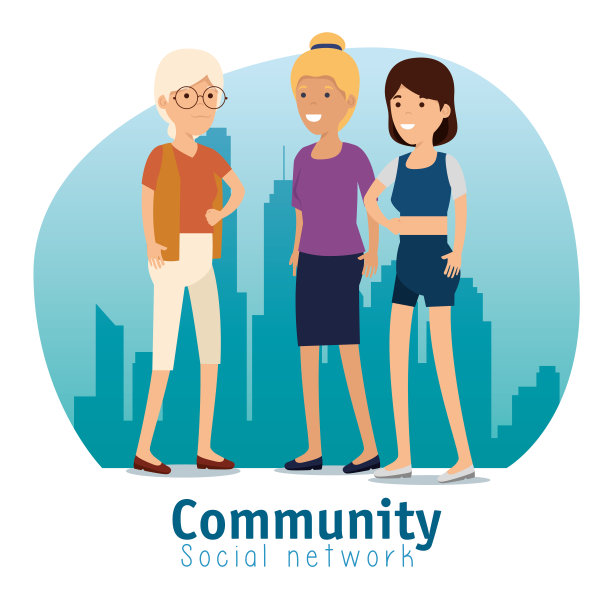 妇女社会社区信息支持图片下载