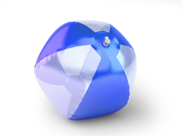 彩色橡胶球3d渲染在白色图片下载