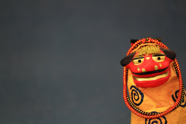 日本舞狮服装人物的静物图片下载