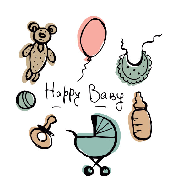 婴儿产品由手绘集图片下载