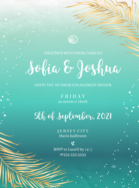 深绿色海洋和蓝色海浪矢量设计卡图片下载