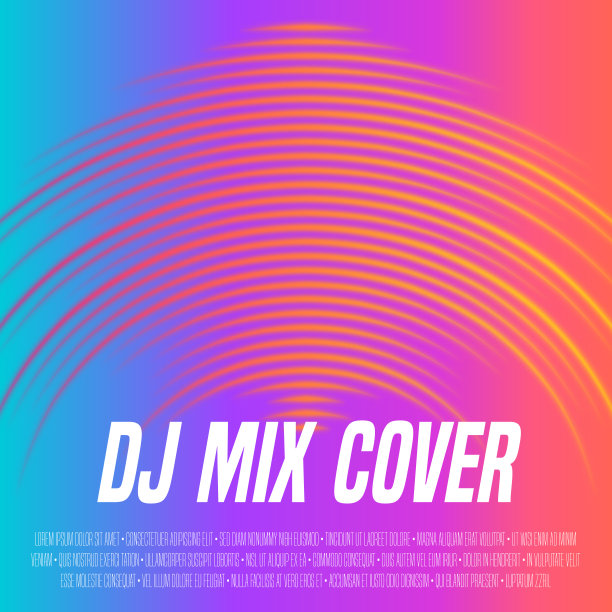 音乐覆盖与充满活力的波形作为一个乙烯基槽图片下载