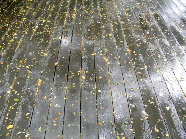 雨后潮湿的木地板纹理图片下载