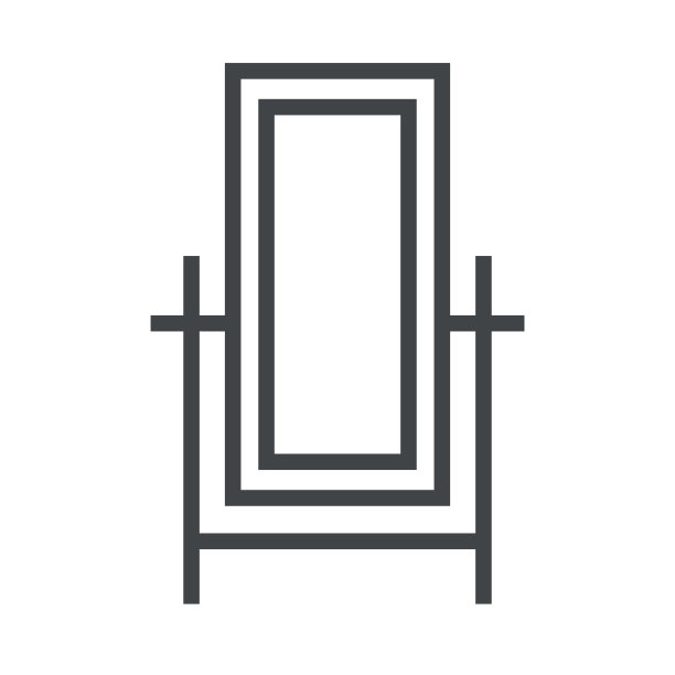 腿上的线条图标镜子图片下载