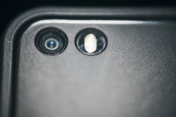 特写的移动相机和闪光图片下载