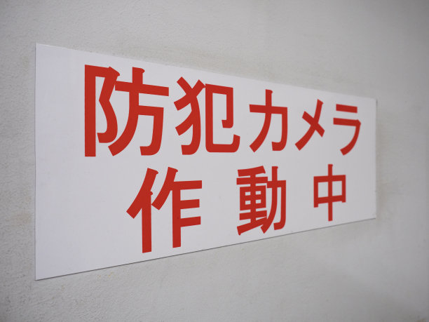 “运行中的保安摄像头”招牌图片下载