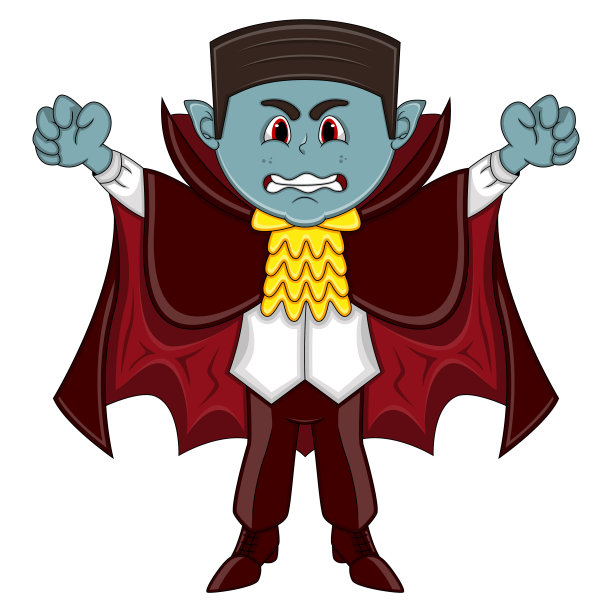 吸血鬼矢量插图图片下载