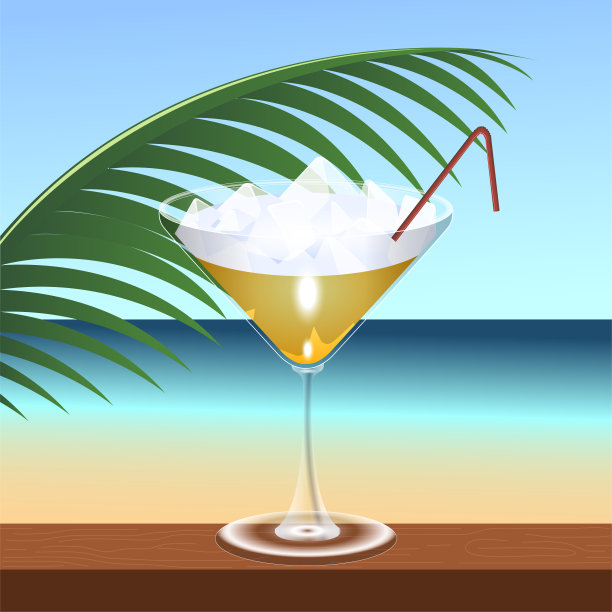 热带鸡尾酒喝图片下载
