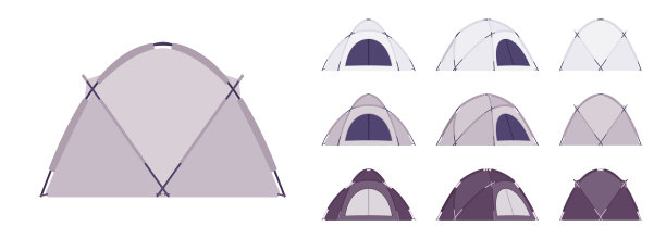 圆顶帐篷集图片下载