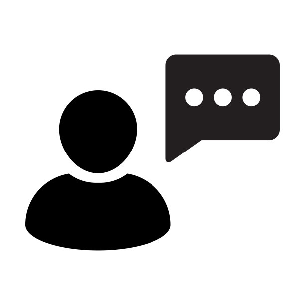 信息图标矢量男性人物简介头像用语音气泡符号进行讨论，信息用平面彩色象形符号表示图片下载