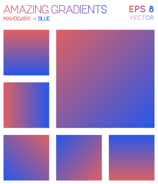 彩色渐变的红木，蓝色调。图片下载