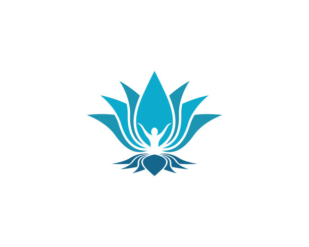 莲花符号矢量图标说明图片下载