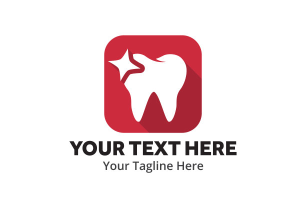 独特简约的牙科标志创意设计，以平面风格搭配色彩。牙科标志的创意设计，为牙科医生的身份和社区图片下载