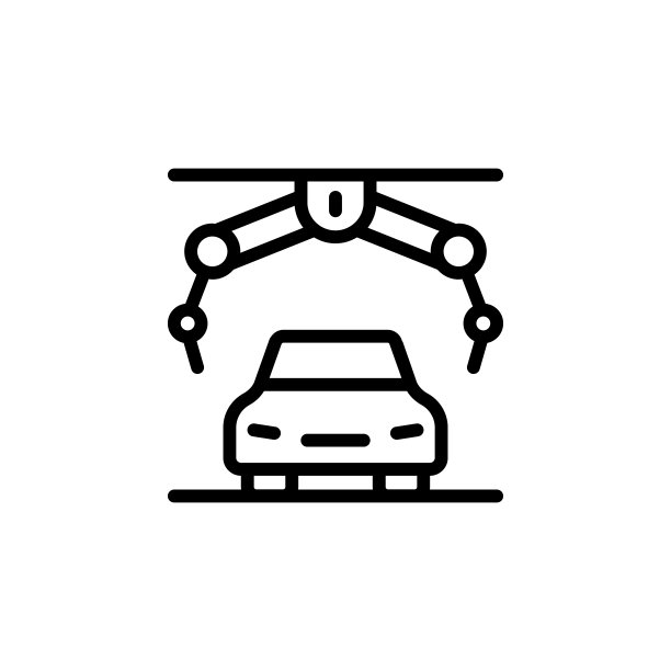 装配机器人，汽车机器人图标-向量图片下载