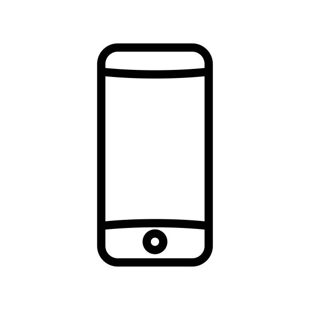 智能手机图标：用于网页的扁平风格矢量图图片下载