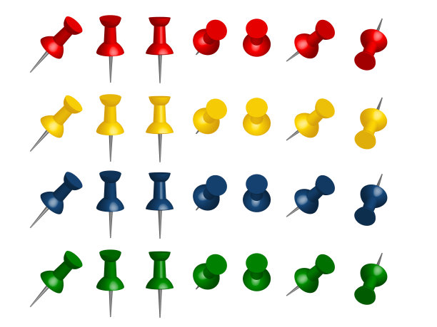 针矢量钉柱板软木图片下载