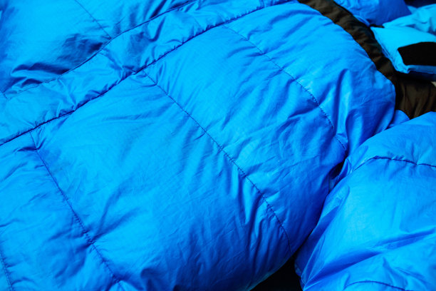 温暖的羽绒服特写图片下载