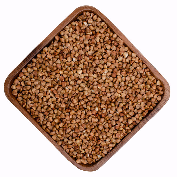 有机荞麦在一个盘子图片下载