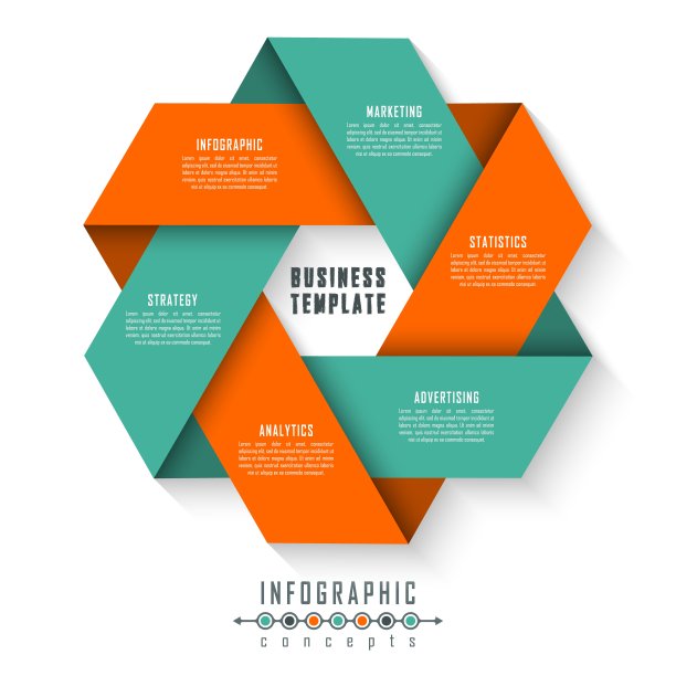 信息图业务可视化。图片下载